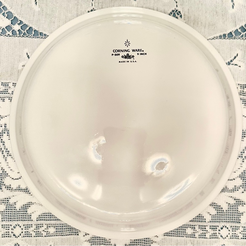Corning Ware Blue Cornflower Pie Serving Plate P-309 - Picture 4 of 5